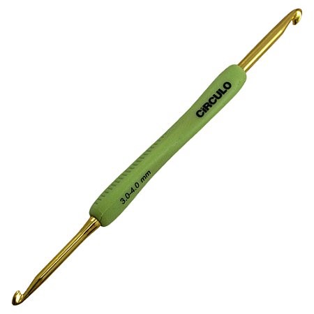Agulha de Crochê Soft Emborrachada Dupla - 3,0mm e 4,0mm