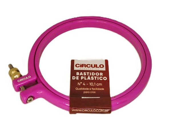 Bastidor de Plástico 4 - 10,1cm - Rosa