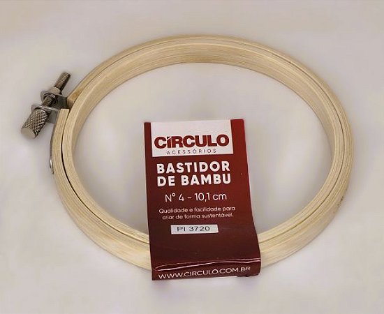 Bastidor de Bambu 4 - 10,1cm - Círculo