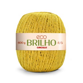 Barbante Eco Brilho 4/6 400g - Cor Amarelo 1660