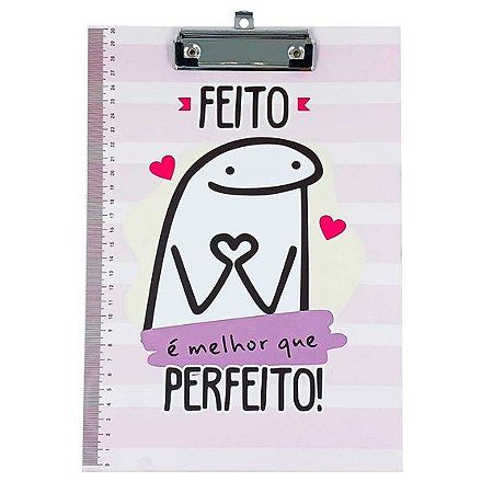 Prancheta de MDF com Presilha de Metal 22cm x 32cm - Flork