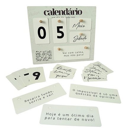 Calendario Permanente MDF 20cm x 24cm