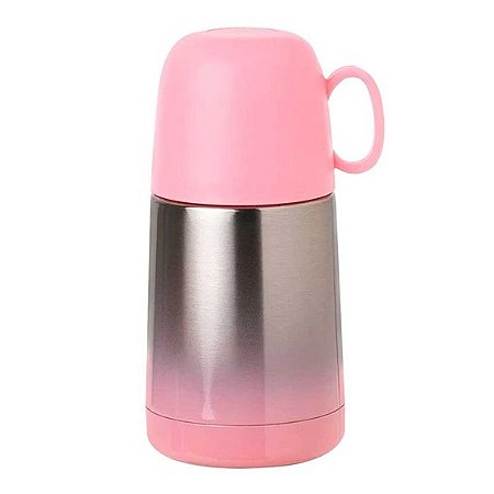 Garrafa Térmica de Aço Inox 210ml - Rosa