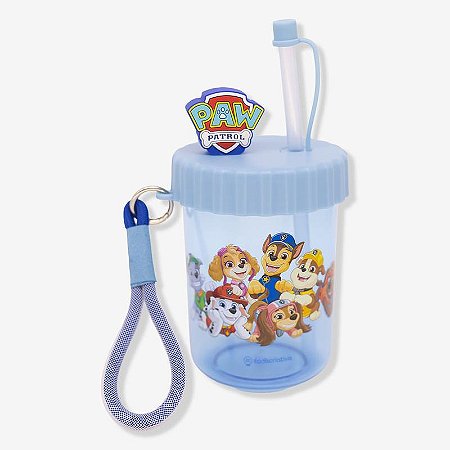 Copo com Canudo FLIP 500ml - Patrulha Canina