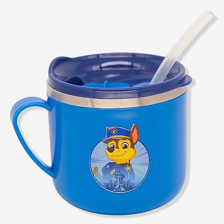 Caneca de Aço com Tampa e Canudo Flip 250ML - CHASE