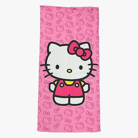 Toalha de Praia 70x140cm 2 em 1 Sacola - HELLO KITTY