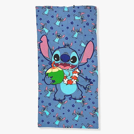 Toalha de Praia 70x140cm 2 em 1 Sacola - STITCH
