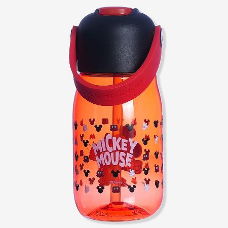Garrafa Flip de Plástico Infantil 400ml - MICKEY