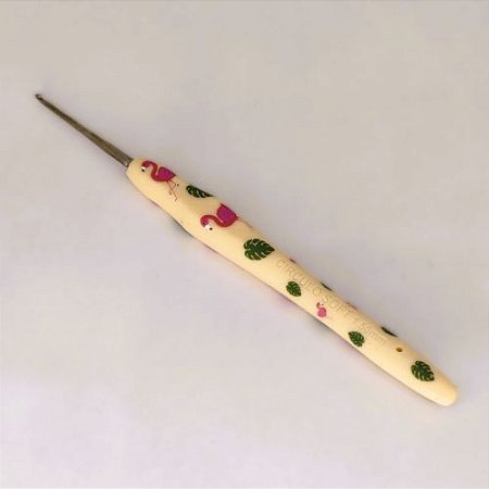 Agulha de Crochê Soft Emborrachada Estampa Bichos - 1,50mm