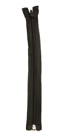 Ziper Nylon Destacável N5 30cm - Preto