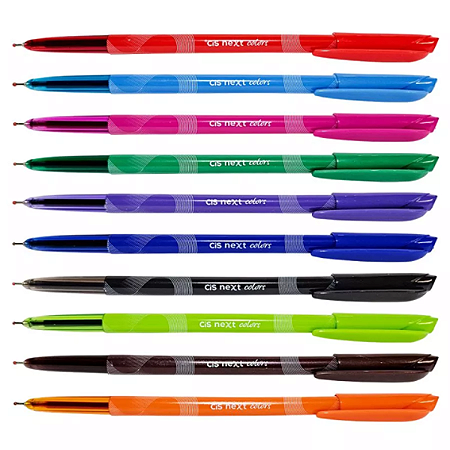 Caneta Esferográfica CIS 0,7mm - Next Colors