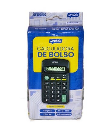 Calculadora de Bolso 8 Dígitos 11cm - Jandaia