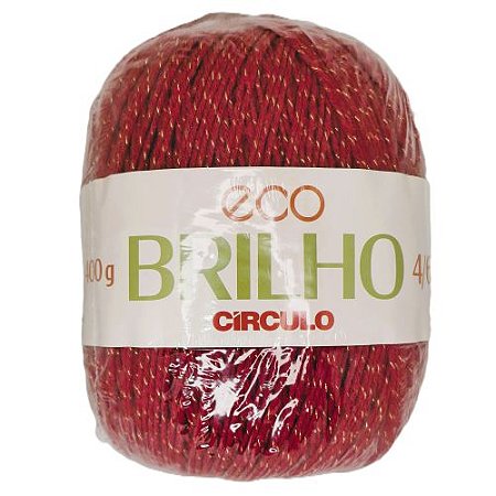 Barbante Eco Brilho 4/6 400g - Cor Pimenta Cód. 3581