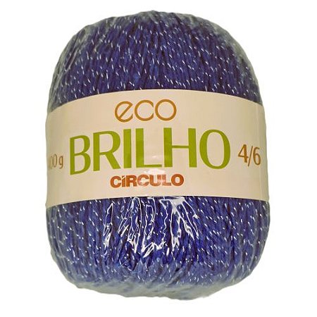 Barbante Eco Brilho 4/6 400g - Cor Azul Bic Cód. 2775