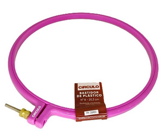 Bastidor de Plástico 8 - 20,3cm - Rosa