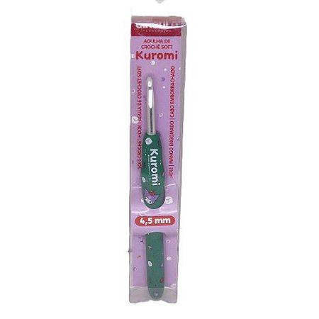 Agulha de Crochê Soft Emborrachada Estampa Hello Kitty e Amigos - Kuromi - 4,5mm