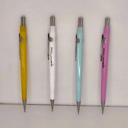 Lapiseira Técnica de Metal Hexagonal 0.9mm - Cores Sortidas