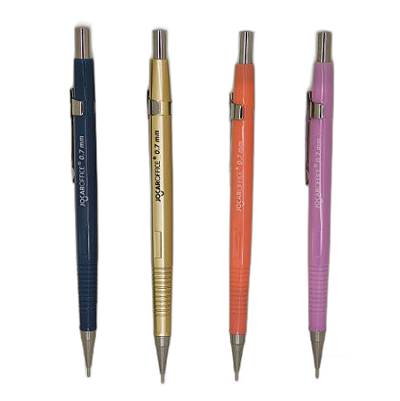 Lapiseira Técnica de Metal Hexagonal 0.7mm - Cores Sortidas