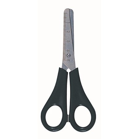 Tesoura Escolar 13,5cm Sem Ponta Cabo Preto - CIS
