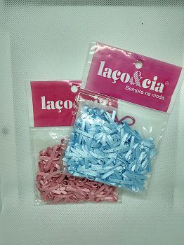 Laço Fino de Cetim 3mm - Pacote c/ 50 unidades