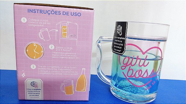 Mini Caneco Congelável 250ml - Girl Boss