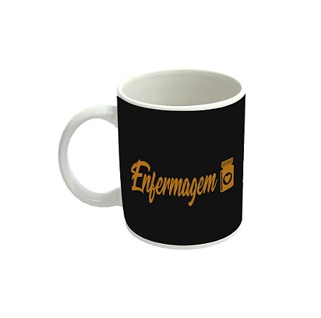 Caneca Profissão Gold - Enfermagem 300ml