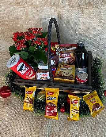 Cesta Especial de Natal - Cesta de Café da Manhã, Arranjos de Flores, Cestas  de Bebidas, Cestas de Chocolate, Buquê de Rosas