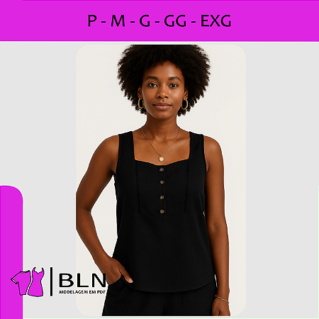 Blusa Decote Quadrado