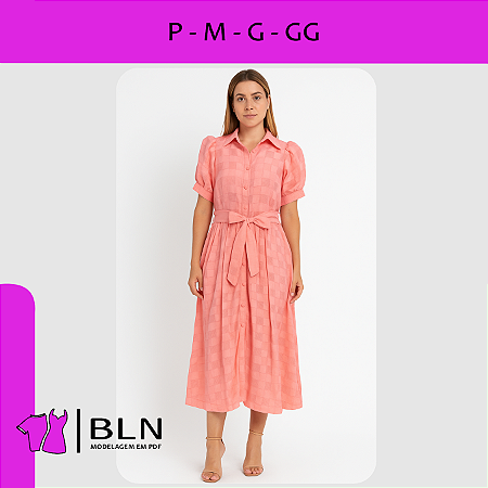 CHEMISE DE BOTÕES E FAIXA