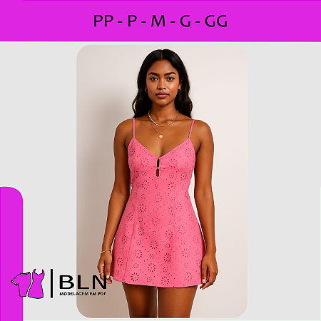 Vestido Botões no Decote