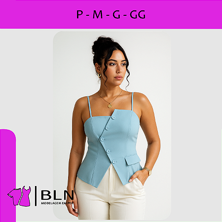 Blusa Alcinha Assimétrica