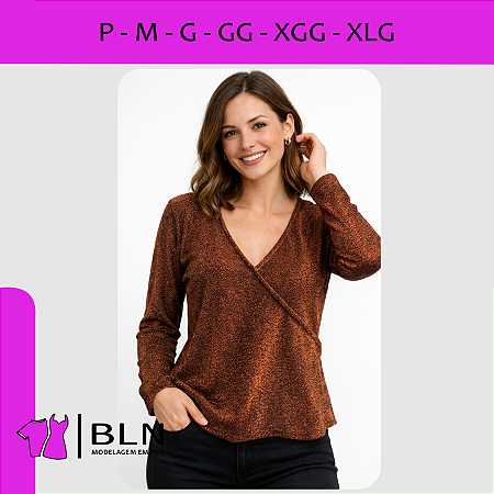 Blusa Decote Transpassado