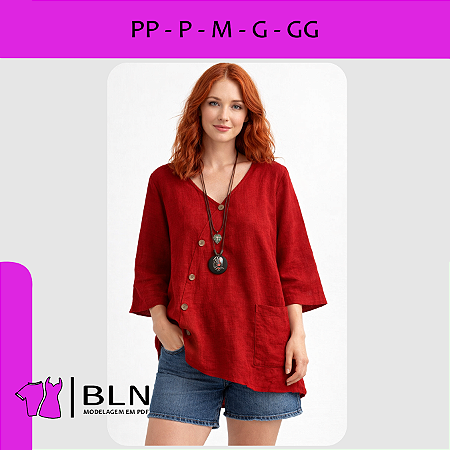 Blusa Túnica Alongada