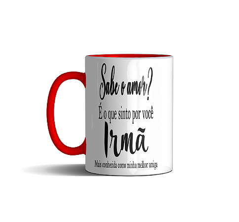 Caneca Amor de Irmãos Divertida