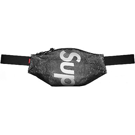 Supreme Bolsa Waist Waterproof Reflective Preta