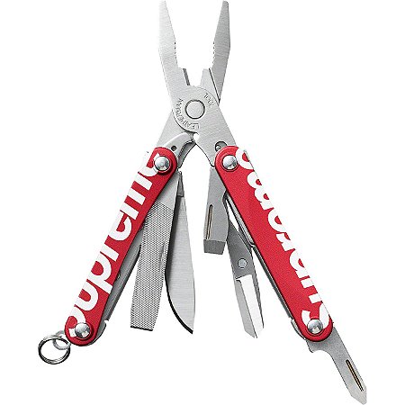 Supreme x Leatherman Canivete Squirt PS4 Vermelha