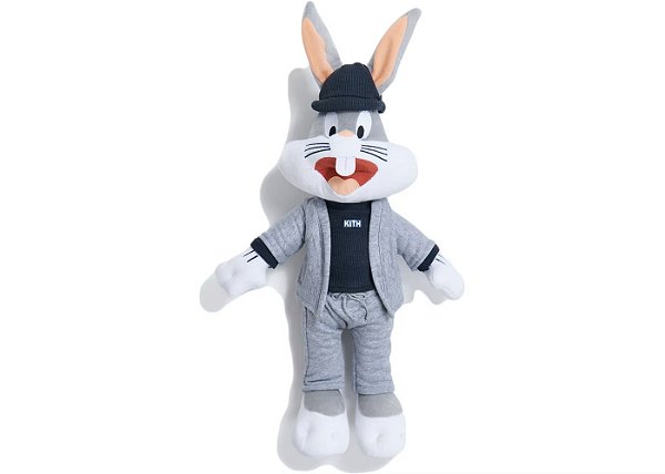Kith x Looney Tunes Pelúcia Perna Longa Cinza