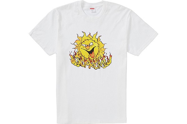 Supreme Camiseta Sun Branca