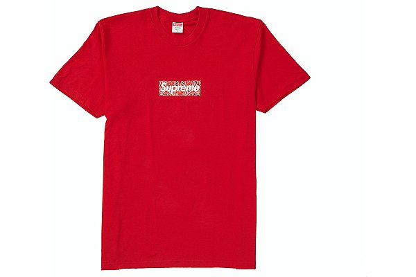 Supreme Camiseta Bandana Box Logo Vermelha