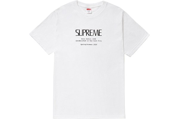 Supreme Camiseta Anno Domini Branca