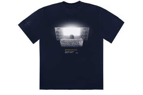 Travis Scott x Playstation Camiseta Chair Preta