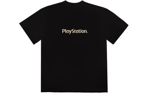 Travis Scott x Playstation Camiseta Motherboard Logo Preta