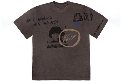 Travis Scott x Fragment Camiseta Hiroshi Black