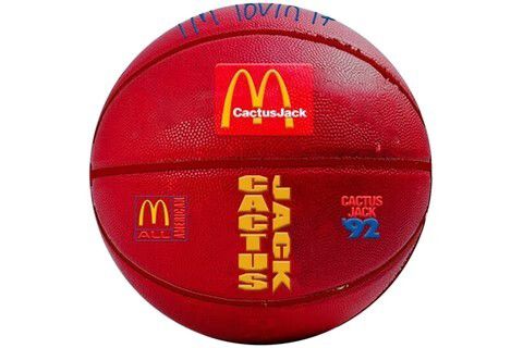 Travis Scott x McDonalds Bola Basquete All American 92' Vermelha