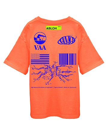 Virgil Abloh Canary Yellow x FOS Camiseta Hyperbole VAA AMO Laranja
