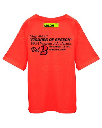 Virgil Abloh x Canary Yellow x FOS Atlanta Camiseta Vol.2 Vermelha