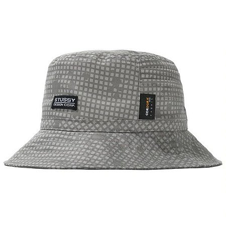 Stussy Bucket Cordura Side Pocket Camo Cinza