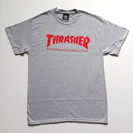 Thrasher Camiseta Skate Mag Cinza