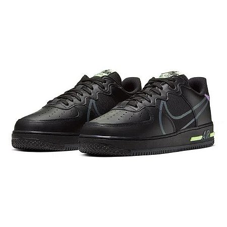 Nike Air Force 1 Black/Anthracite/Violet/Volt