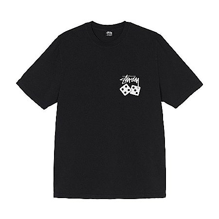 Stussy Camiseta Dice Pigment Dyed Preta